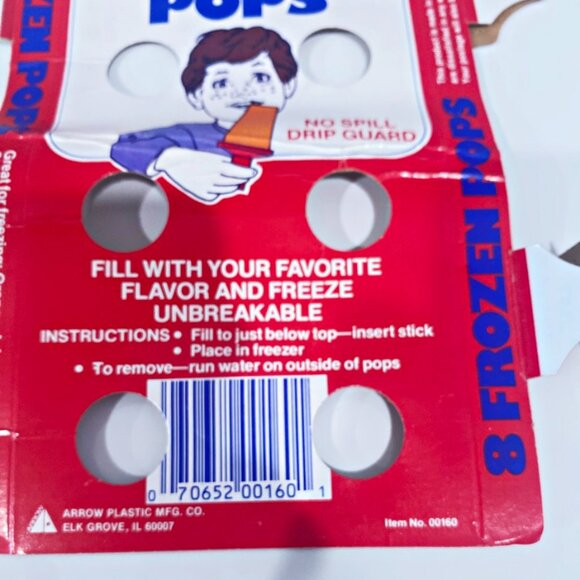 Arrow Plastics Frozen Ice Pop Molds Set of 2 Vintage No Spill Drip Guard USA - Picture 6 of 8